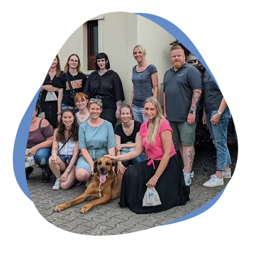 Teambild Besuch der Activet Tierarztpraxis
